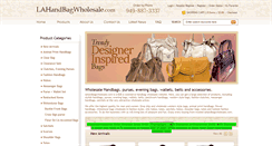 Desktop Screenshot of lahandbagwholesale.com